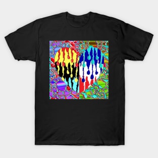 Heart love remover sticker Art T-Shirt